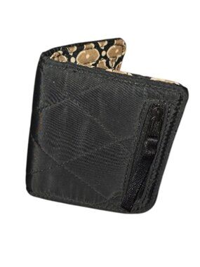 Vera Bradley Essential Small Wallet Moonless Night Black Bifold Snap Floral